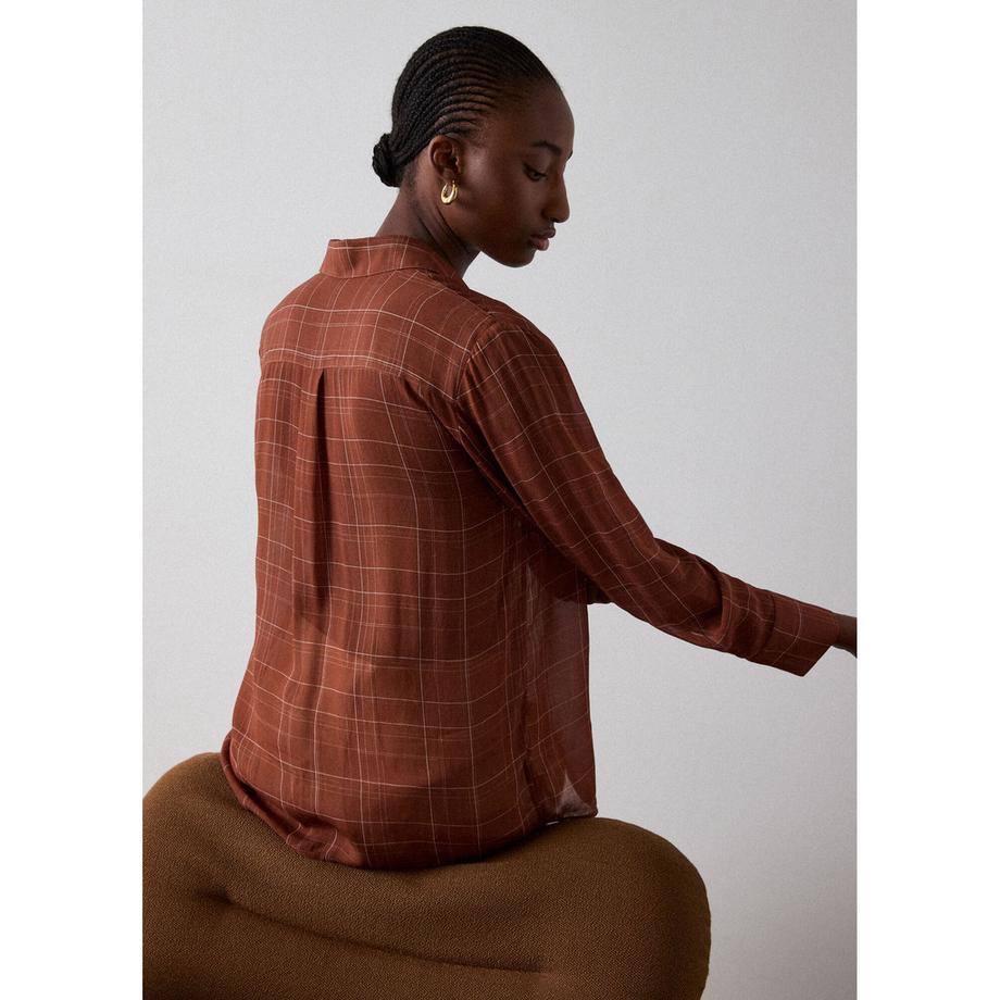 Whistles Chemise à boutons Etched Check  