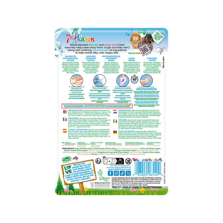 7th Heaven  Exfoliant pour les pieds - Chaussettes 