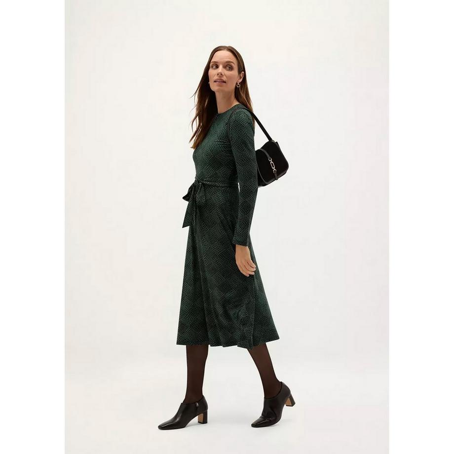 HOBBS Dakota Vestito Midi Maniche Lunghe  
