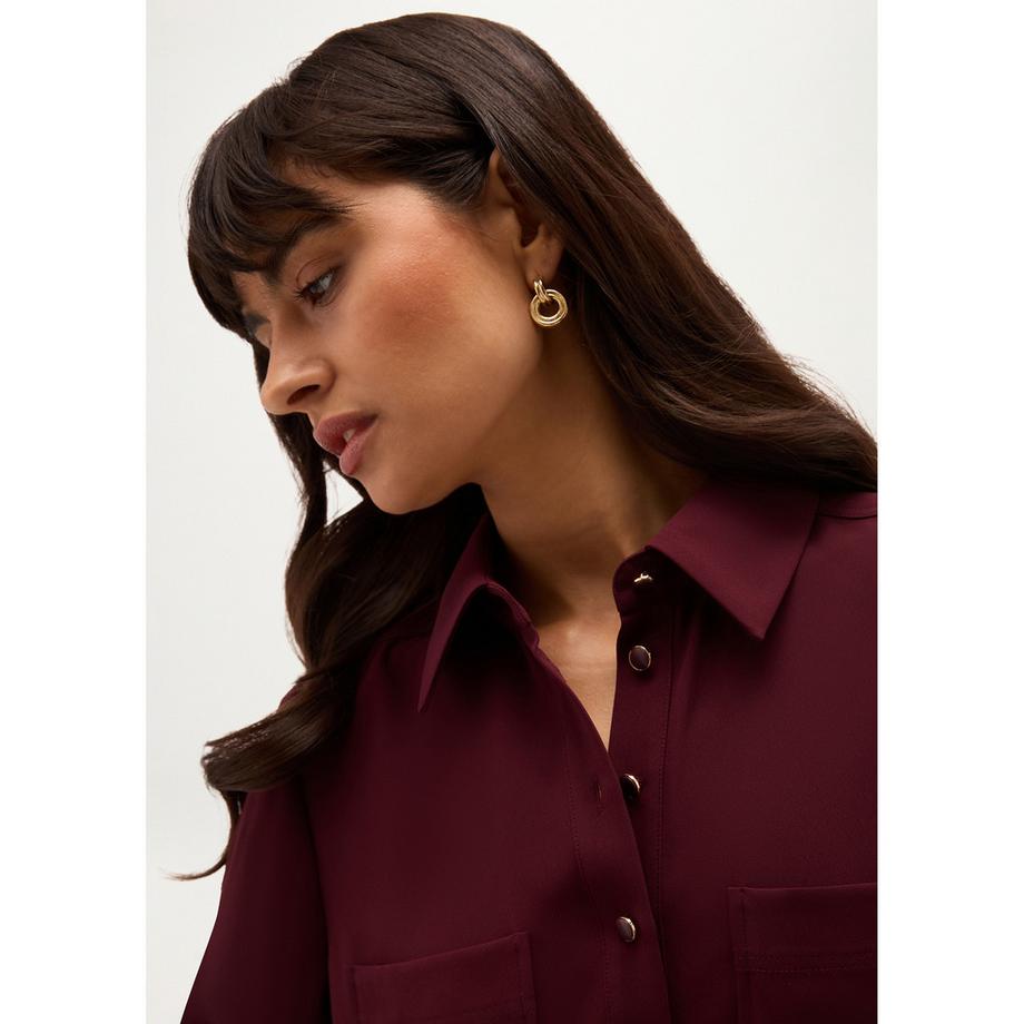 HOBBS Tina Hemdblusenkleid mit Faltenrock  