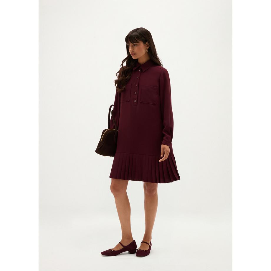 HOBBS Tina Hemdblusenkleid mit Faltenrock  