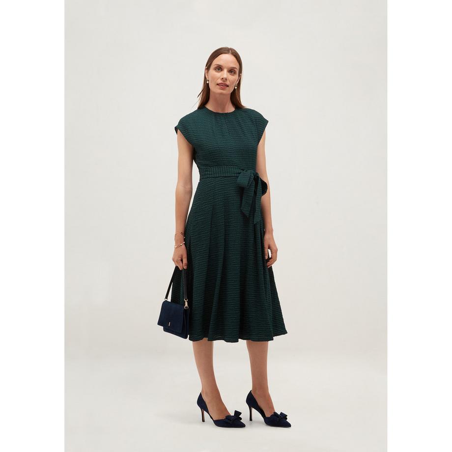HOBBS VIVIENE Vivienne Midi Kleid mit Gürtel  