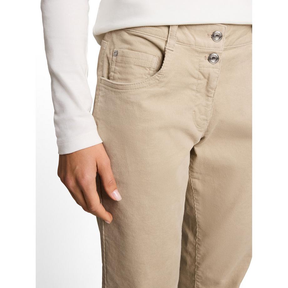 TOM TAILOR Pantalon en velours côtelé coupe droite  