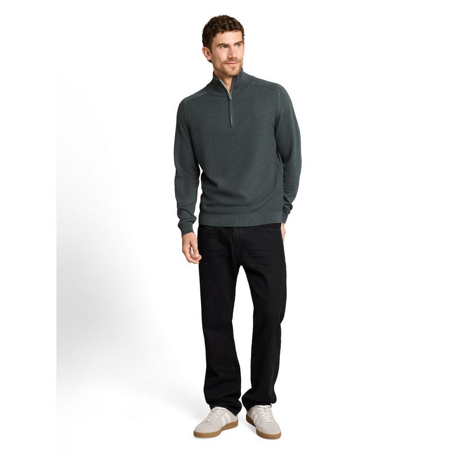 TOM TAILOR Pullover con mezza cerniera  
