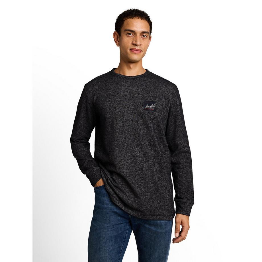 TOM TAILOR Langarm T-Shirt mit Berg Patch  
