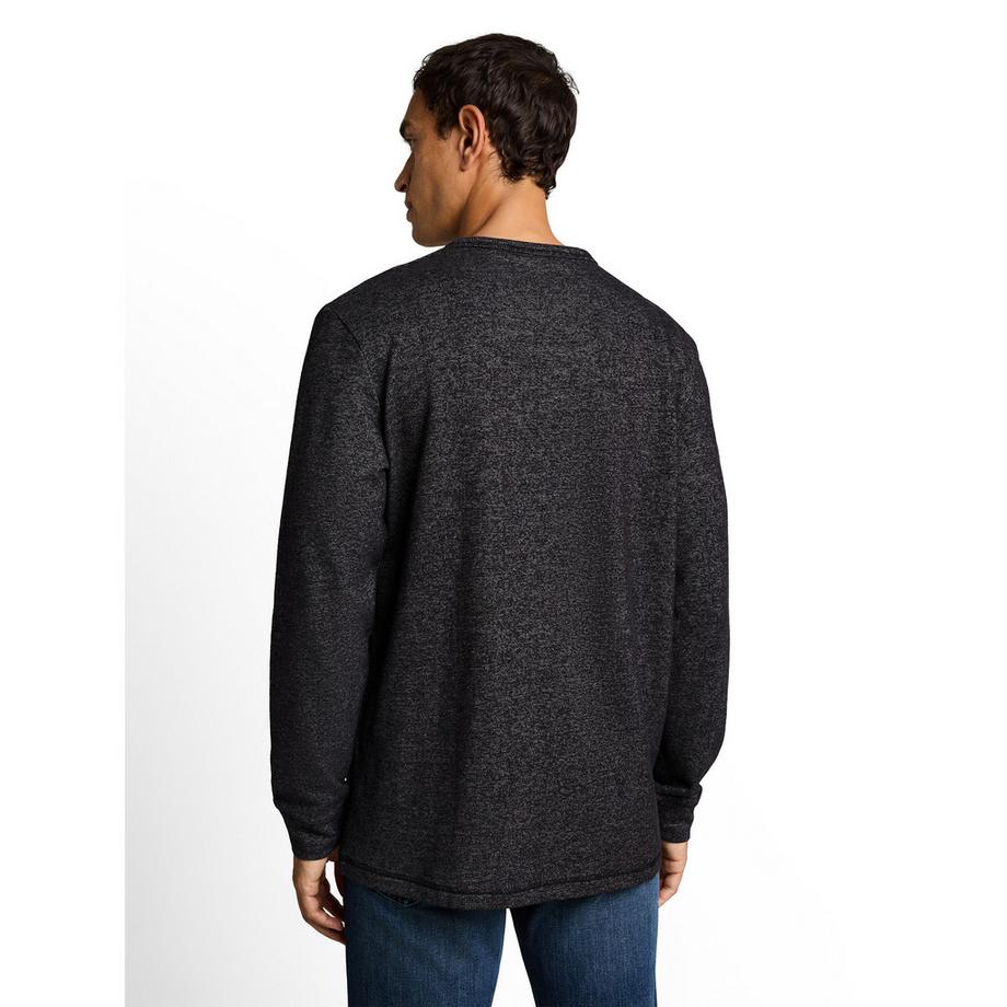 TOM TAILOR Langarm T-Shirt mit Berg Patch  