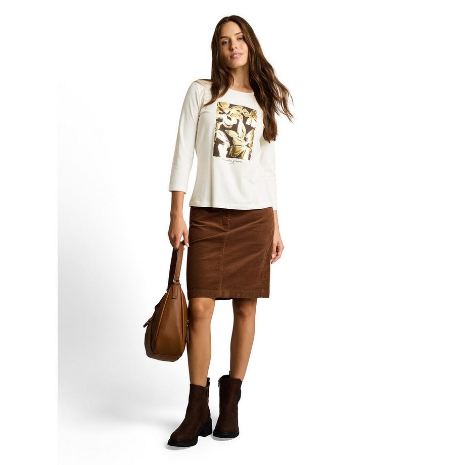 TOM TAILOR Langarm T-Shirt mit Blumendruck  