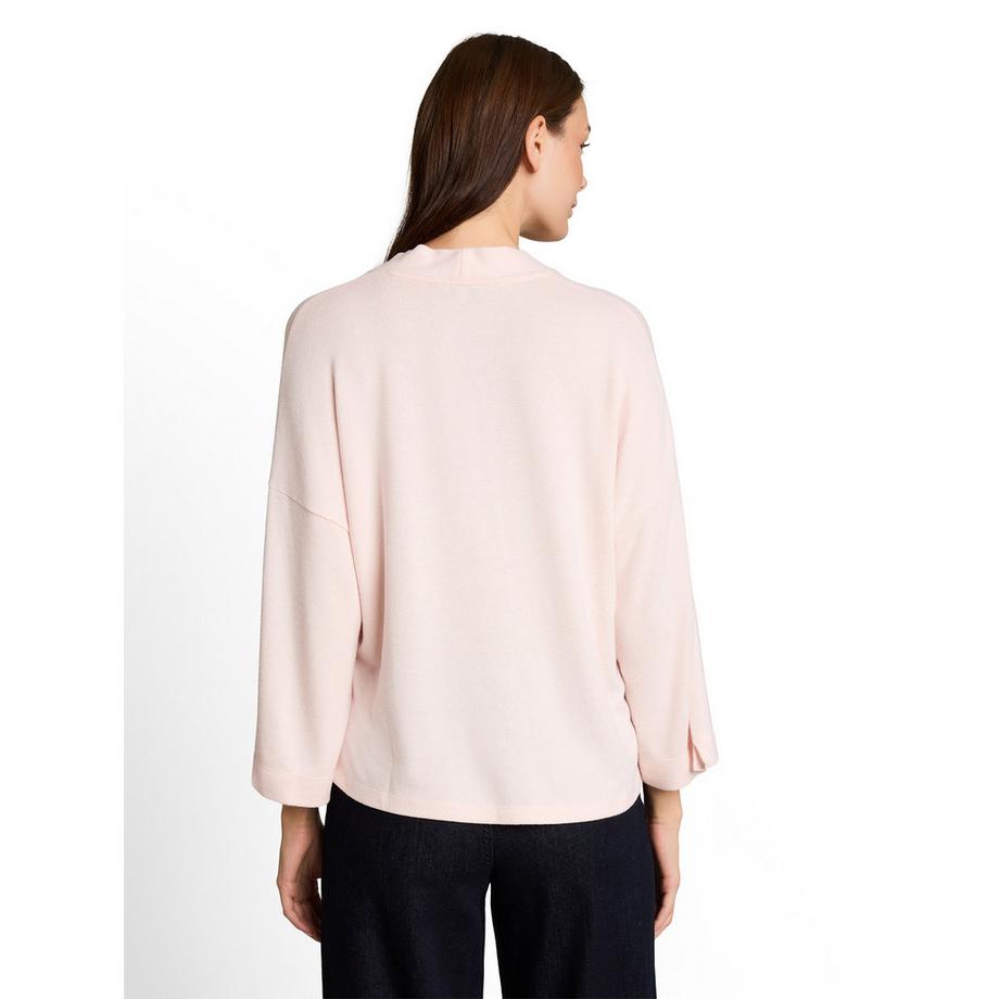 TOM TAILOR T-shirt a maniche lunghe collo a V  
