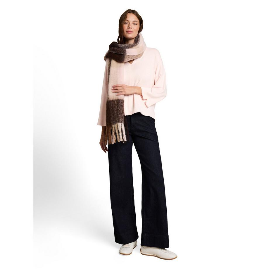 TOM TAILOR T-shirt a maniche lunghe collo a V  