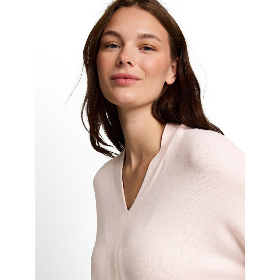 TOM TAILOR T-shirt a maniche lunghe collo a V  