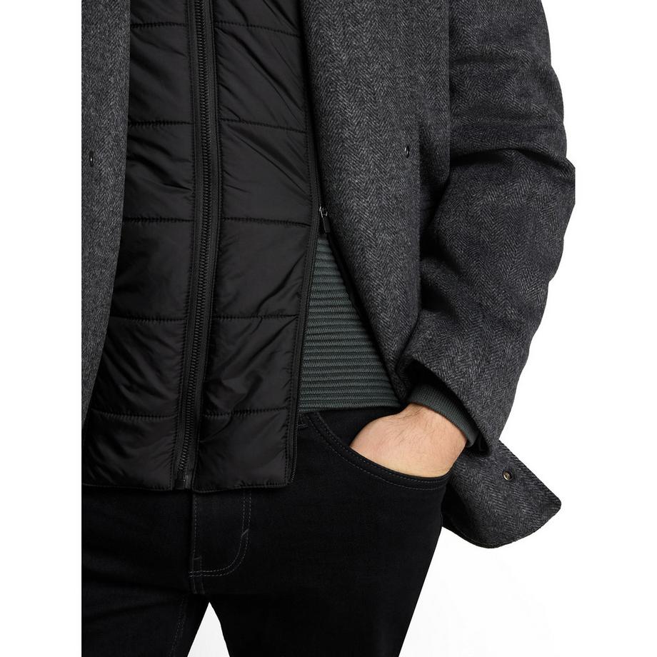 TOM TAILOR Veste en mélange de laine à col montant  
