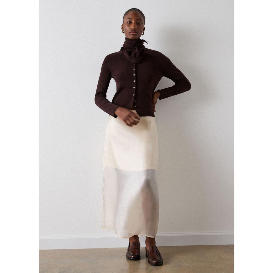 Whistles Crew Neck Scarf Cardigan  
