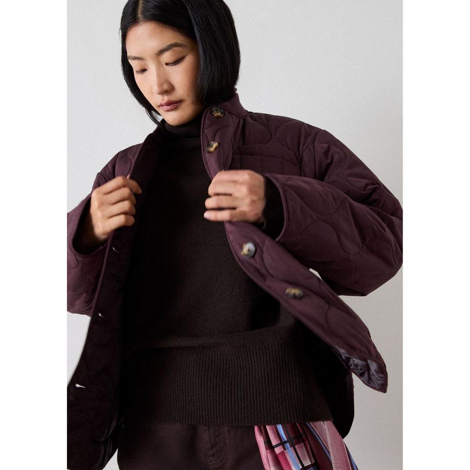 Whistles Button Through Quilted Manteau  