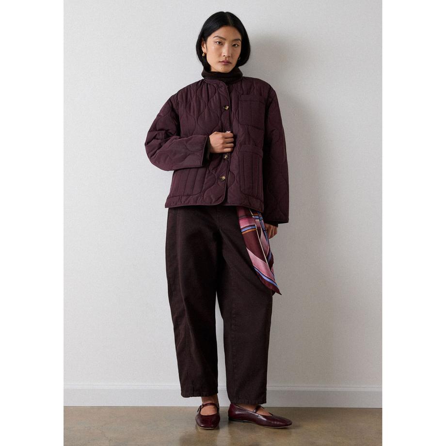 Whistles Button Through Quilted Manteau  