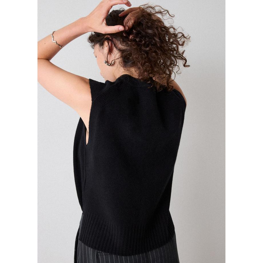 Whistles Wool Débardeur en Tricot Côtelé  