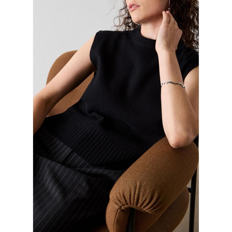 Whistles Wool Débardeur en Tricot Côtelé  