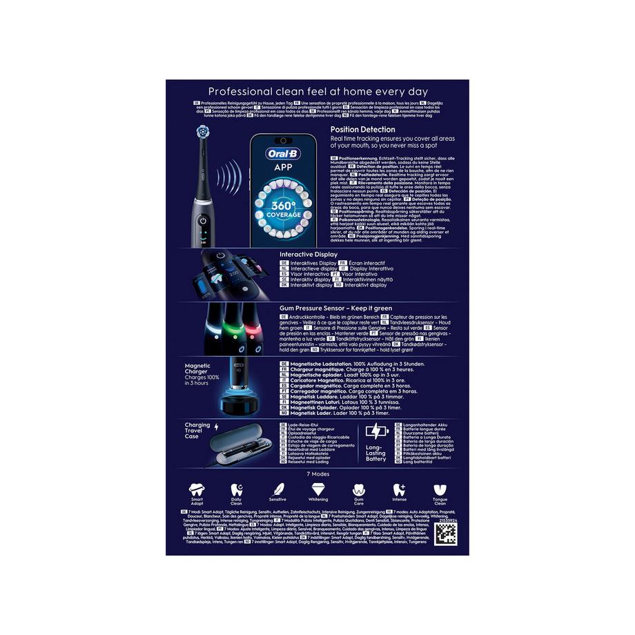 Oral-B Brosse à dents électrique iO9 | Édition Cadeau iO 9 Elektrische Zahnbürste, Geschenk-Edition 