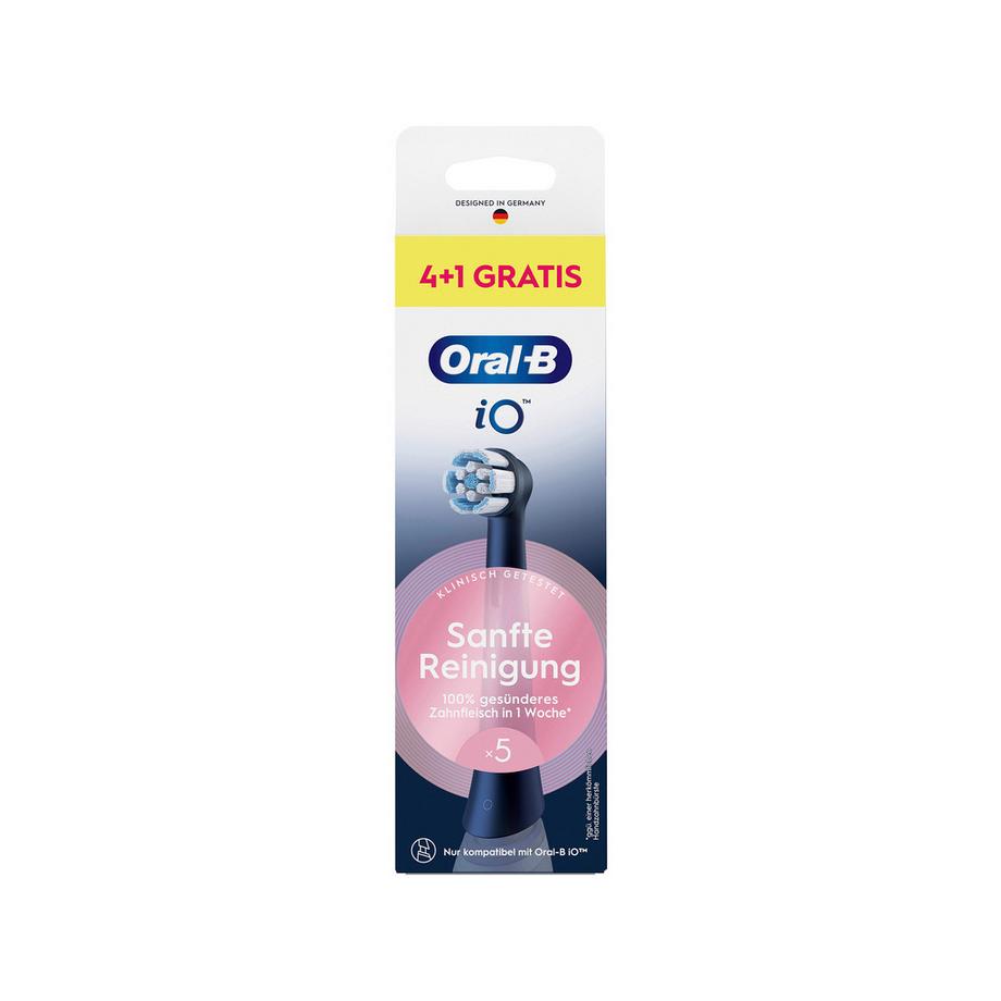 Oral-B Brossettes originales iO Nettoyage Douceur iO Sanfte Reinigung, 5 Aufsteckbürsten 