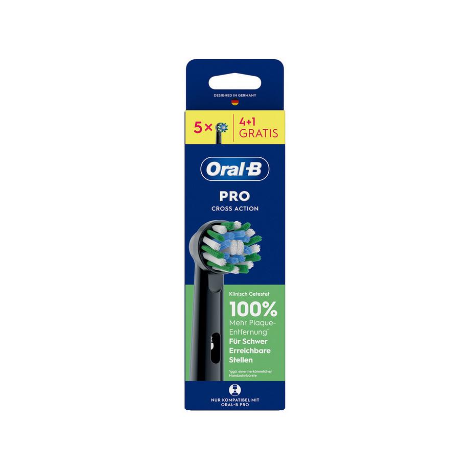 Oral-B Testine di ricambio Pro CrossAction Pro CrossAction Aufsteckbürsten, 4+1 