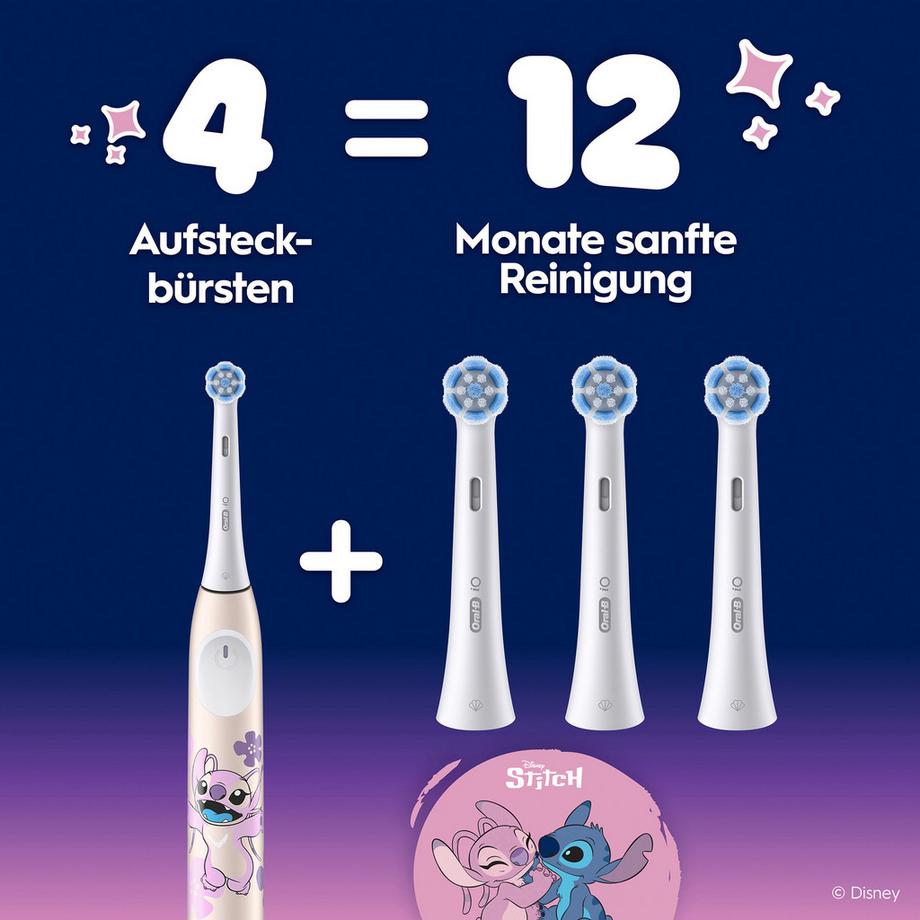 Oral-B Testine di ricambio iO Kids 6+ Disney Stitch iO Kids 6+ Disney Stitch 4 Aufsteckbürsten 