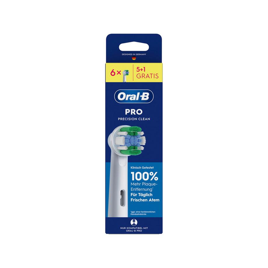 Oral-B Brossettes de rechange Pro Precision Clean Pro Precision Clean Aufsteckbürsten, 5+1 