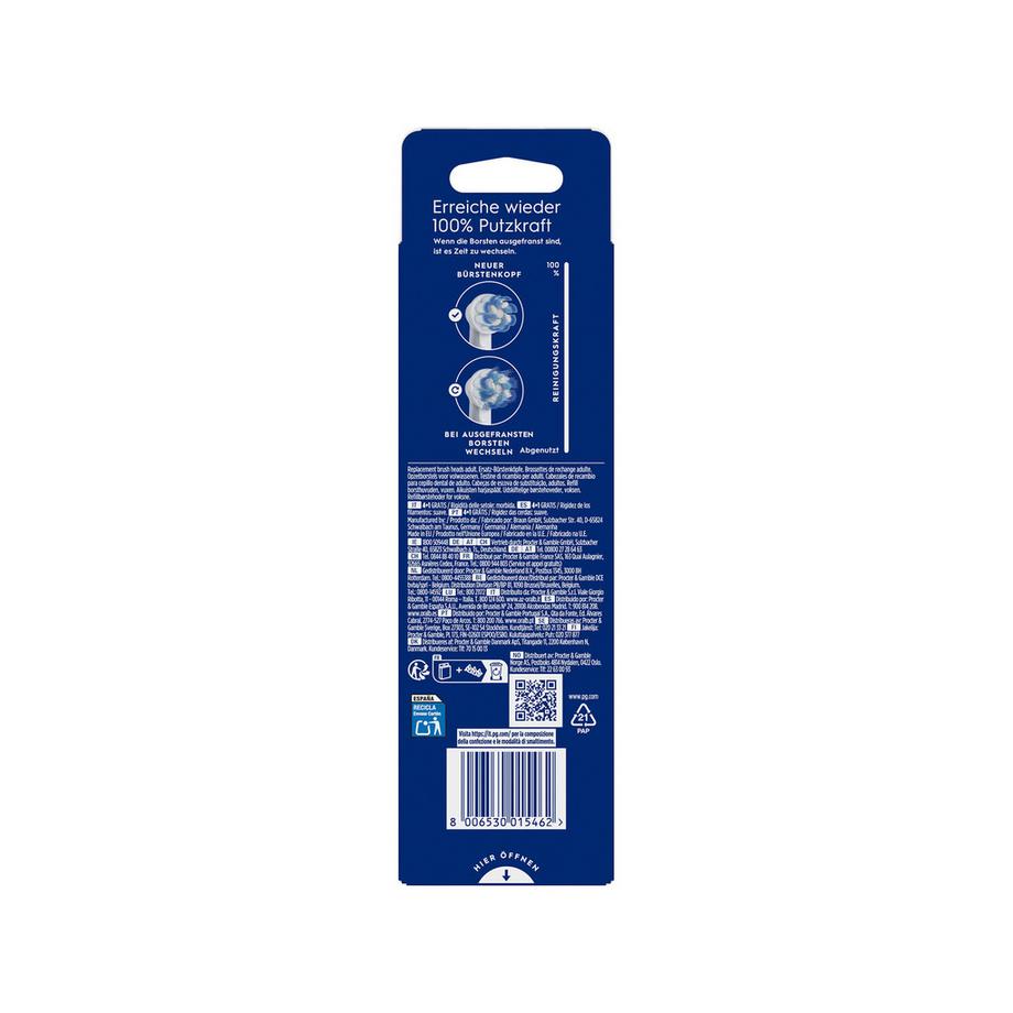 Oral-B Testine di ricambio Pro Sensitive Clean Pro Sensitive Clean Aufsteckbürsten, 4+1 