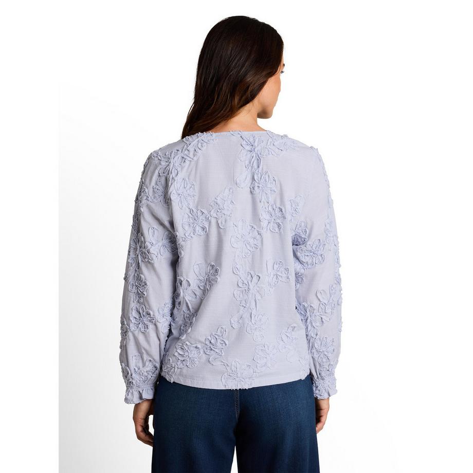 TOM TAILOR Blouse brodée fleurie  