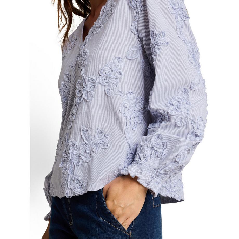 TOM TAILOR Blouse brodée fleurie  