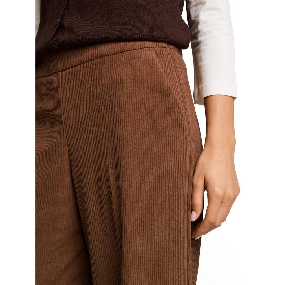 TOM TAILOR Pantalon large en velours côtelé  