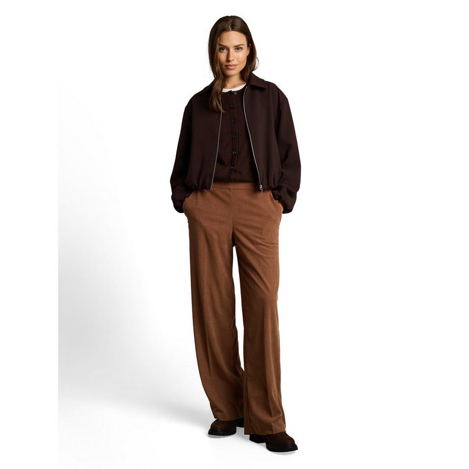 TOM TAILOR Pantalon large en velours côtelé  