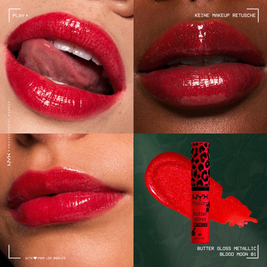 NYX-PROFESSIONAL-MAKEUP  Butter Gloss Metallic Lip Gloss 