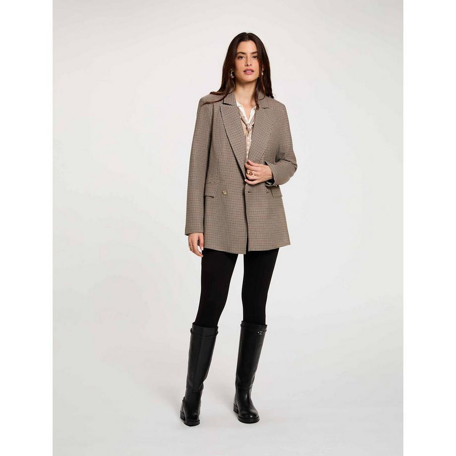 MORGAN Blazer a doppio petto motivo Houndstooth  