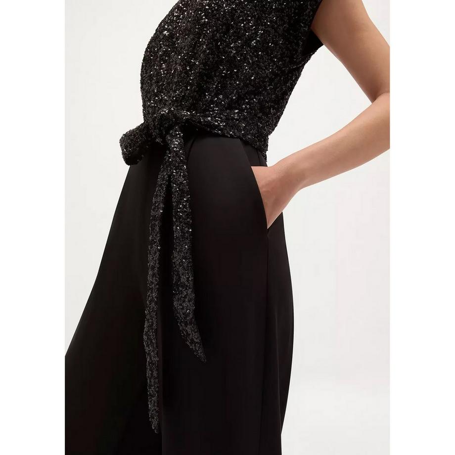 HOBBS Lilah Tuta con top paillettato e gambe larghe  