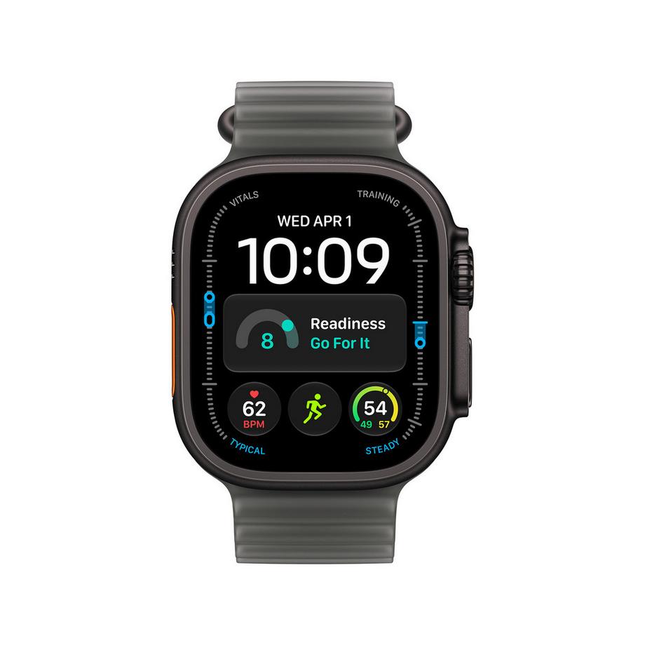 Apple AW Ultra 4 GPS + CEL 49mm Black Titanium Case with Black Ocean Band Smartwatch 