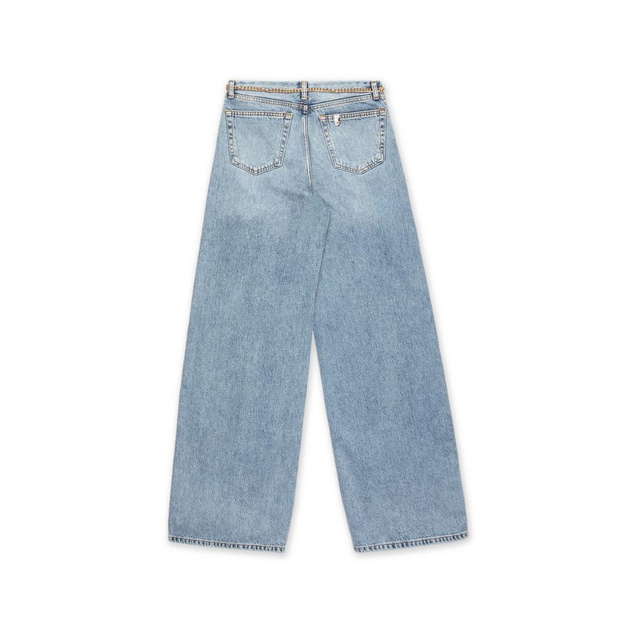 LIU JO Weit geschnittene Jeans mit Ketten-Detail  