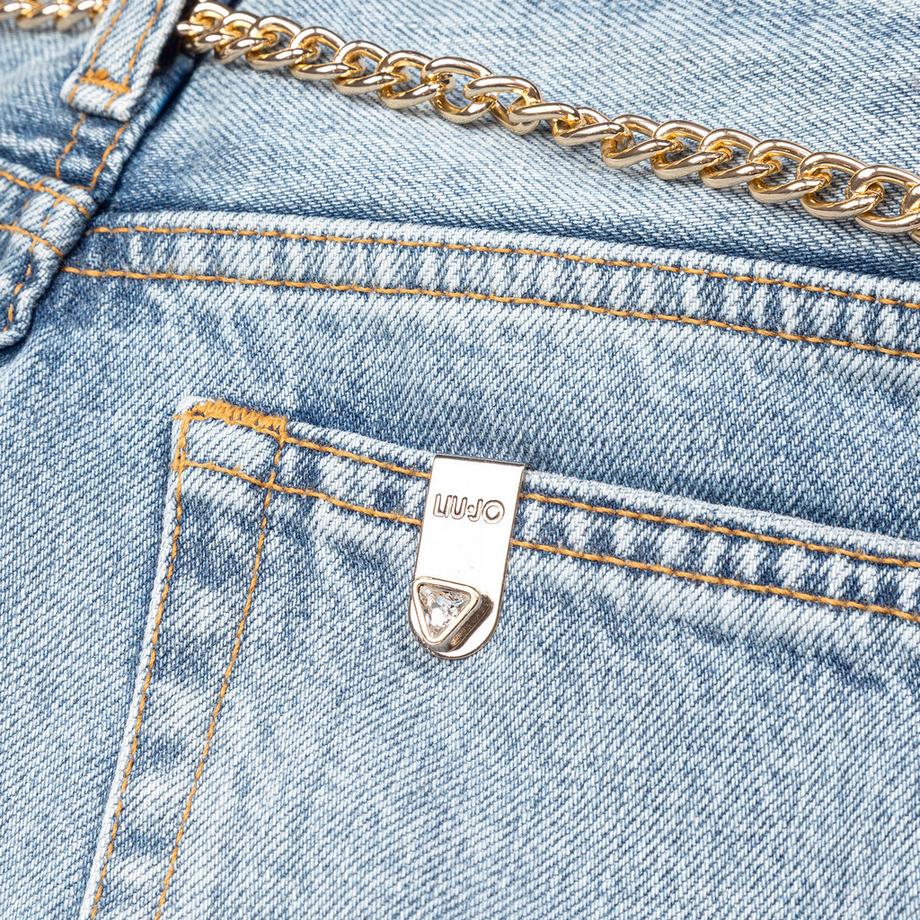 LIU JO Weit geschnittene Jeans mit Ketten-Detail  