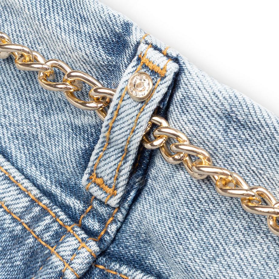 LIU JO Weit geschnittene Jeans mit Ketten-Detail  