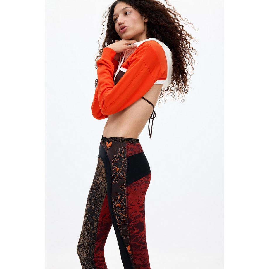 Desigual Pantalon à jambes évasées imprimé  