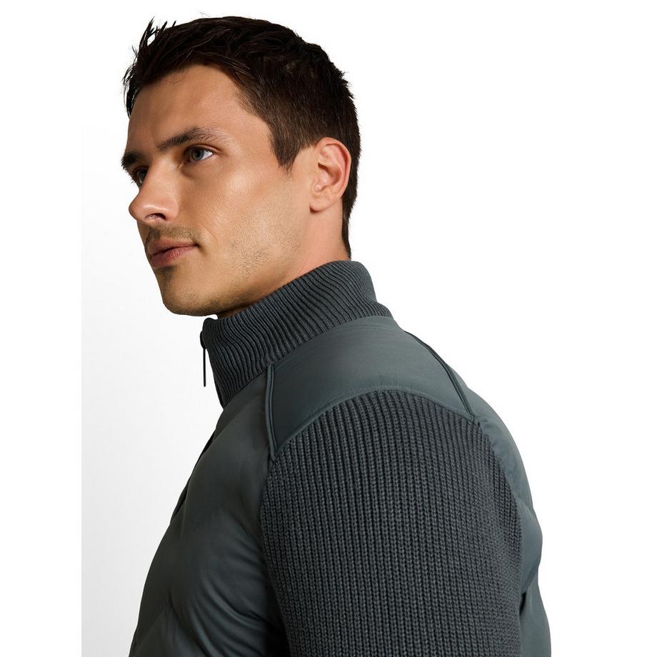 TOM TAILOR Gilet imbottito con maniche a maglia  