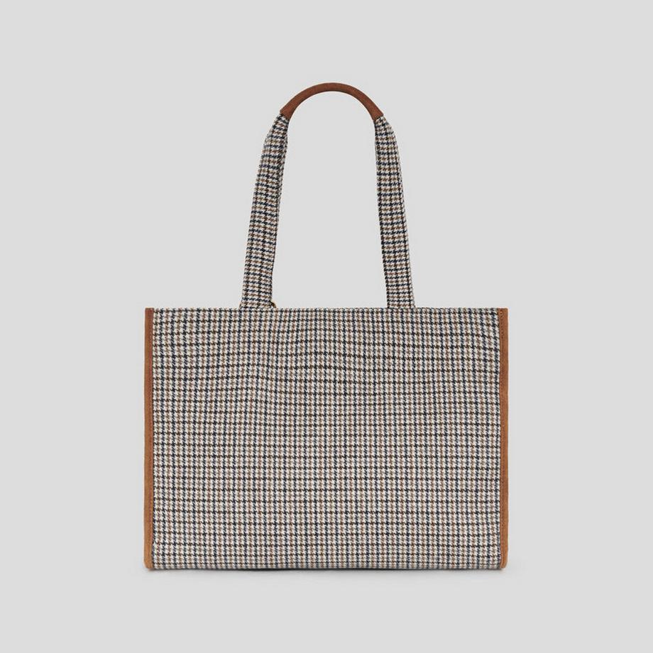Caroll Houndstooth Shopper mit Quastendetail  