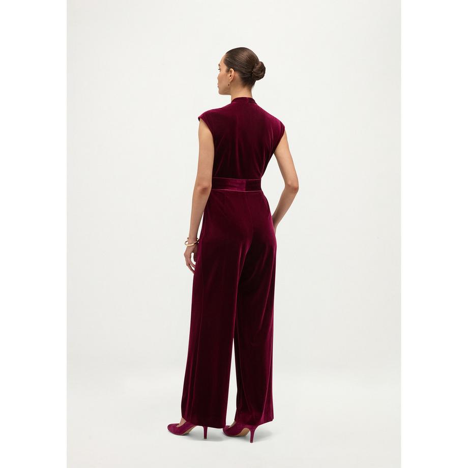 HOBBS Olive Jumpsuit mit Wickelvorderseite und Schleifenbund  