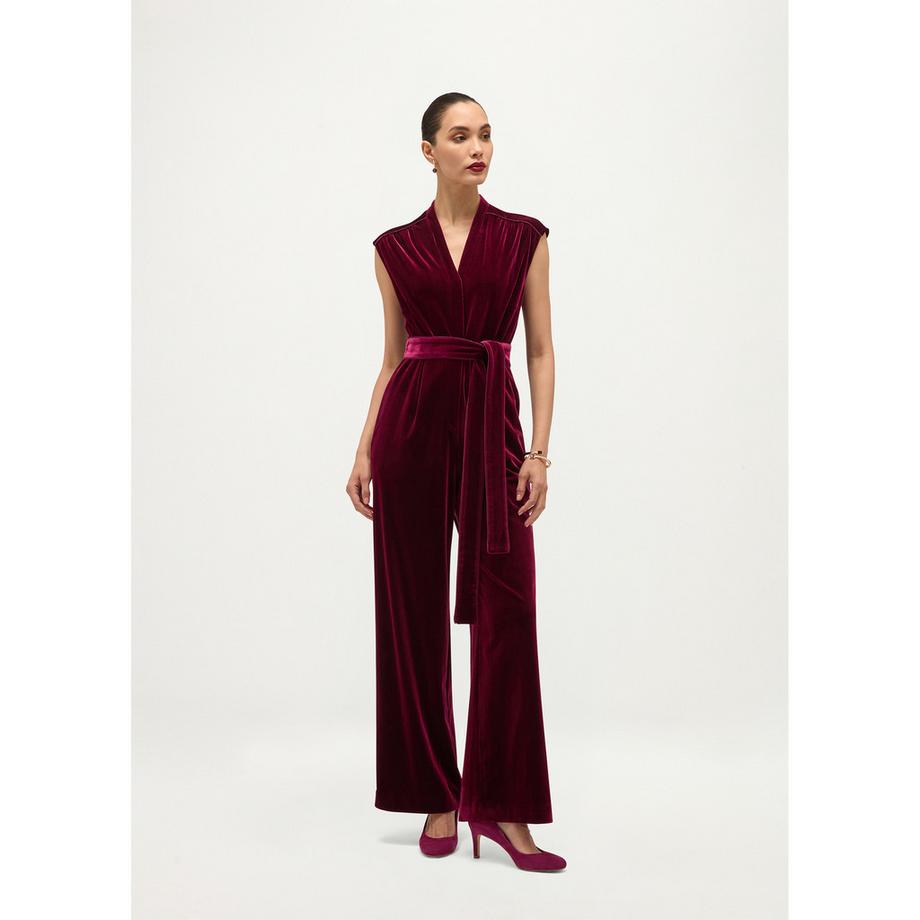 HOBBS Olive Jumpsuit mit Wickelvorderseite und Schleifenbund  