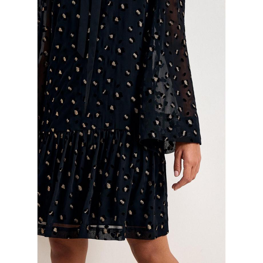 Phase Eight Vestito Ines a pois con collo a fiocco  