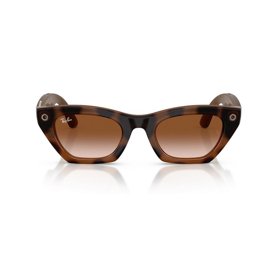 RAY-BAN WEARABLE Sonnenbrillen Lunettes de soleil Cat Eye motif écaille  
