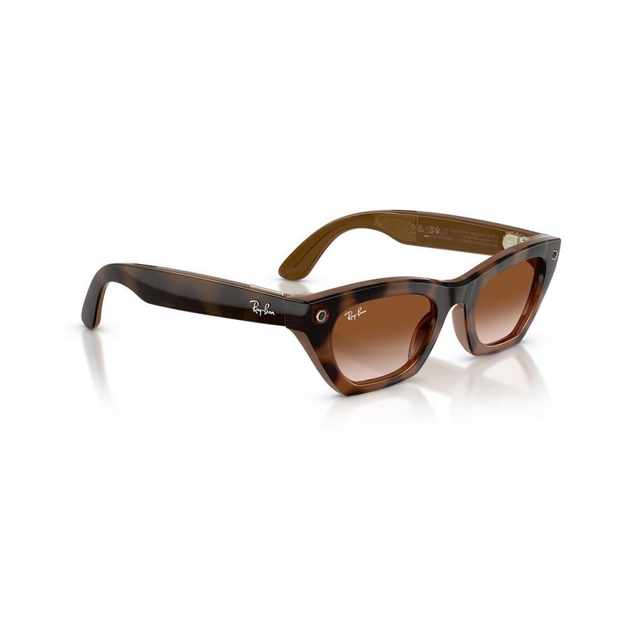 RAY-BAN WEARABLE Sonnenbrillen Lunettes de soleil Cat Eye motif écaille  