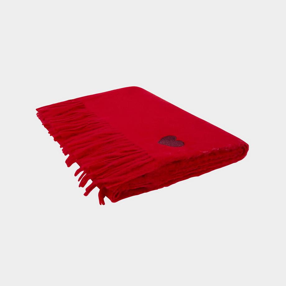 MORGAN Rote Schal mit Herzdetail  