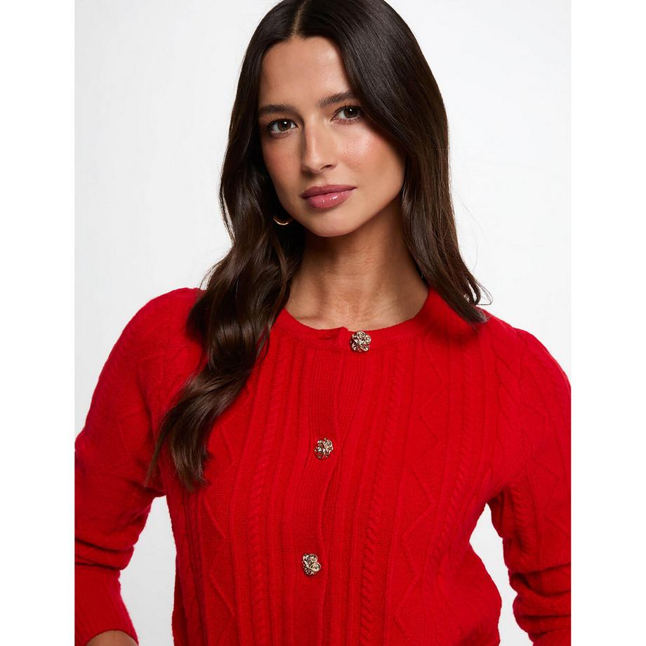MORGAN Cardigan a maglia con bottoni decorativi  
