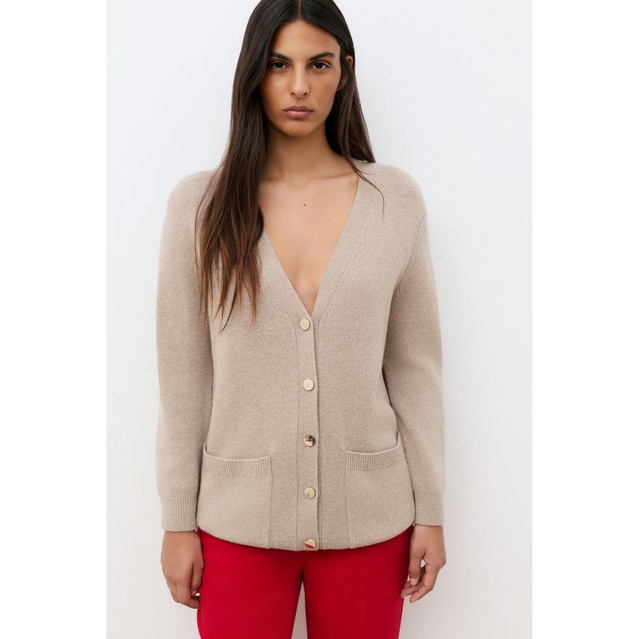 Caroll Cardigan collo a V con tasche anteriori  