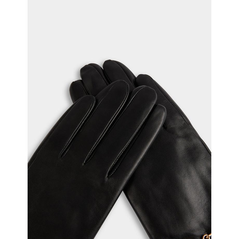 MORGAN Guanti in pelle con dettaglio Horsebit  