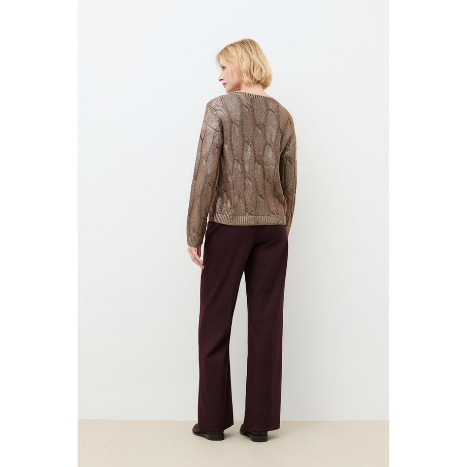 Caroll Pull à tricot torsadé  